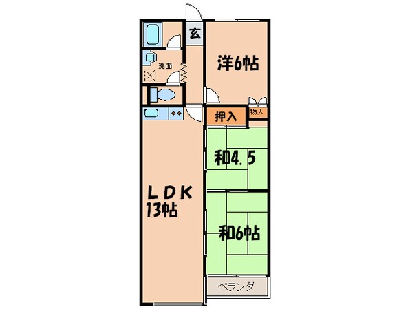 カストルム洛北の物件間取画像